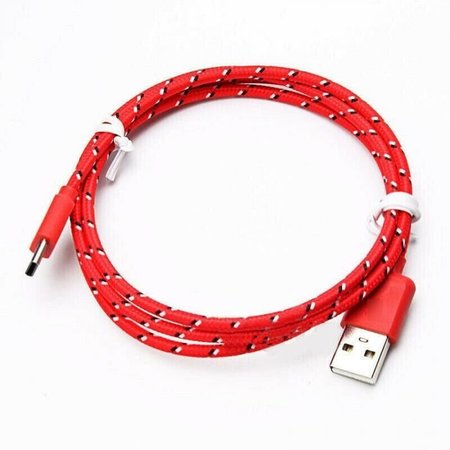 SANOXY 1m/ 3ft USB C Cable Type C Fast Charger For OEM Samsung Galaxy S8 S9 S10 Plus Note 8 10 Red SANOXY-CABLE51